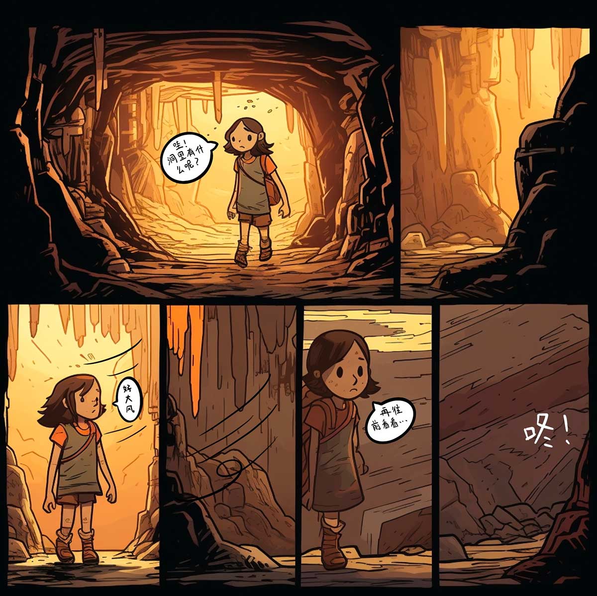 小女孩的矿洞历险记